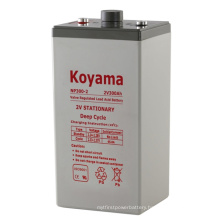 2V Stationary AGM Battery 2V300ah Lead Acid Storage Battery for Telecommunication UPS Battery